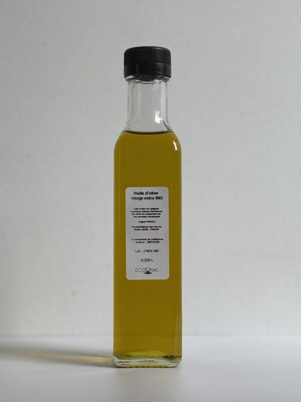 Huile d'olive vierge extra biologique Viticole et Oléicole des rives du Rhône